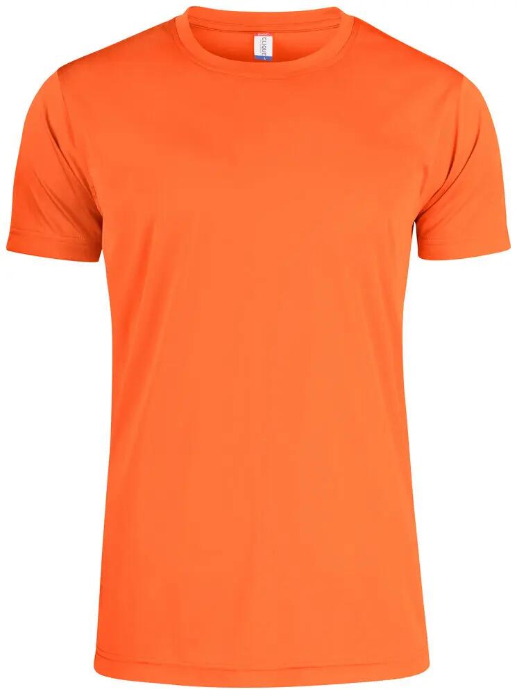 clique Basic Active-T T-shirt Uomo 100% poliestere – Visibility Orange 2/7