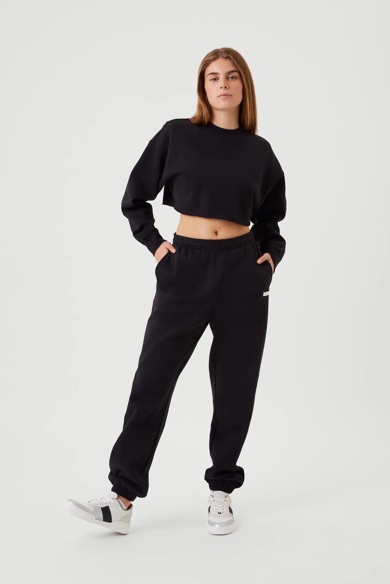 bjorn_borg STUDIO OVERSIZED PANTS preto 3/4