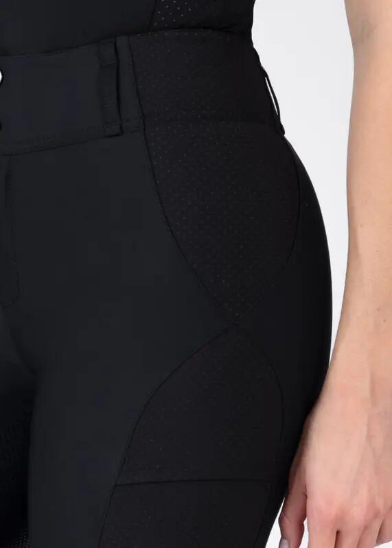 Pantalón Mujer Equitación Maximilian Aero Full Grip Negro 5/7