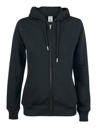 clique Premium OC Hoody Full Zip Women — hoodie van biologisch katoen