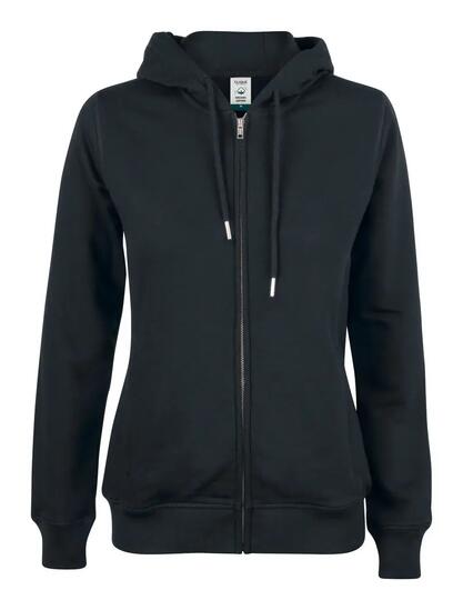 clique Premium OC Hoody Full Zip Women — hoodie van biologisch katoen
