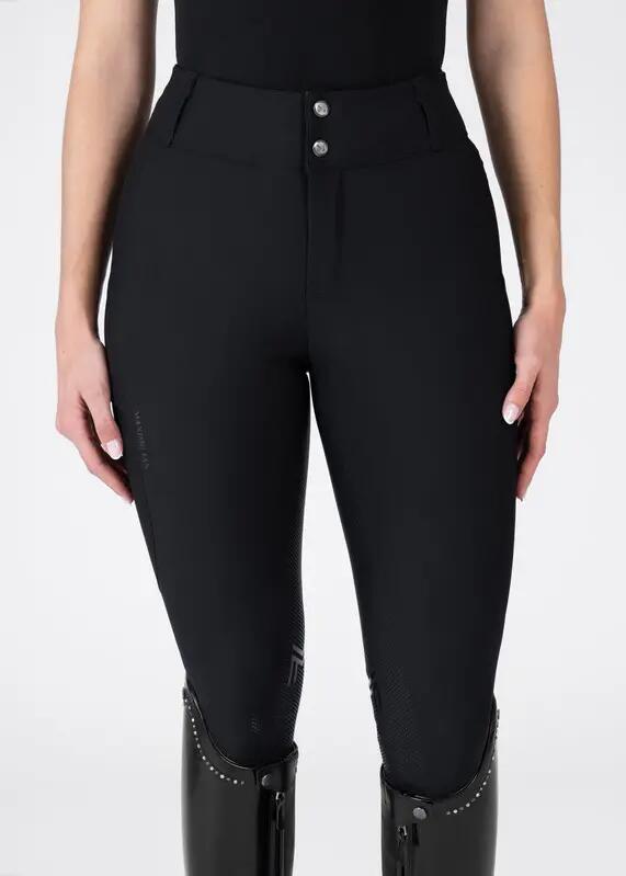 Pantalón Mujer Equitación Maximilian Aero Full Grip Negro 3/7