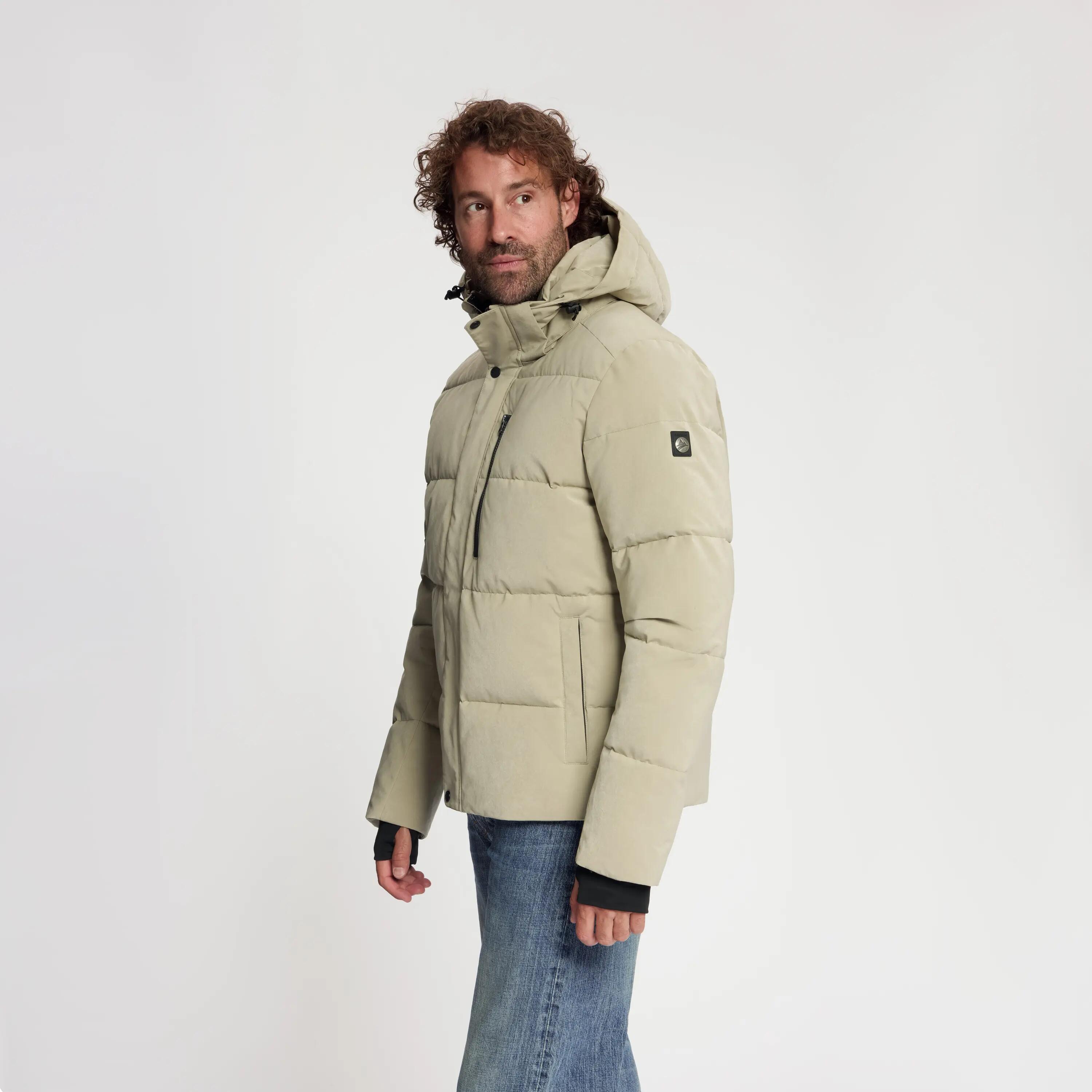 Amot Heren - Puffer winterjas - Waterdicht - Lichtbruin 2/6