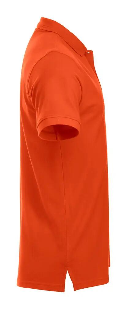clique Polo Manhattan heren — blood orange, katoen-polyester mix 4/4