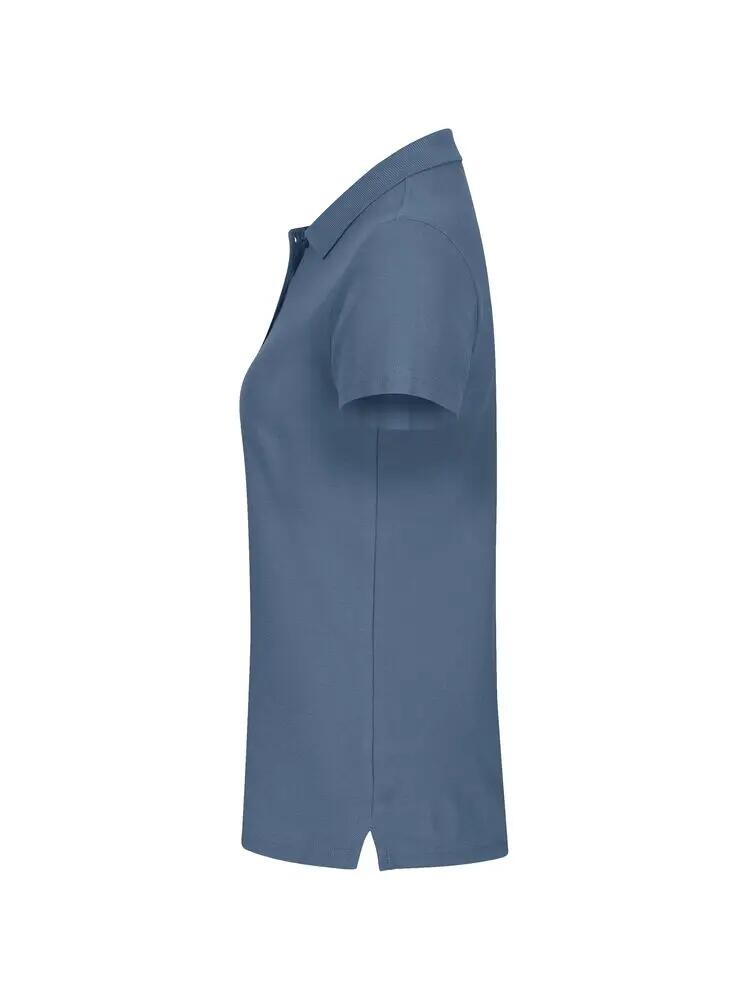 clique Basic Polo Women van katoen – goede pasvorm, Steel Blue 3/5