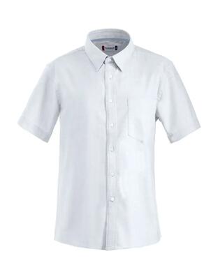 Clique overhemd cambridge oxford korte mouw 100% katoen wit