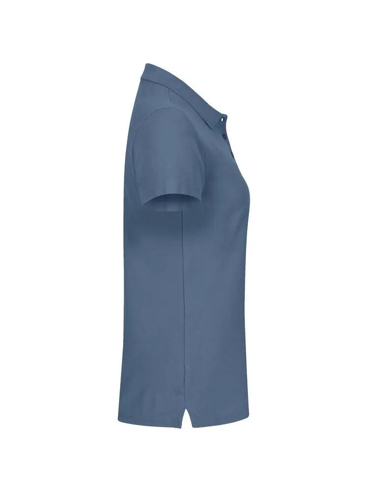 clique Basic Polo Women van katoen – goede pasvorm, Steel Blue 2/5