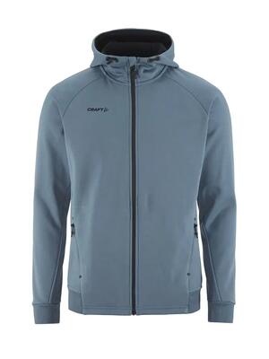 Craft hoodie adv unify fz m — gerecycled polyester, elastische pasvorm