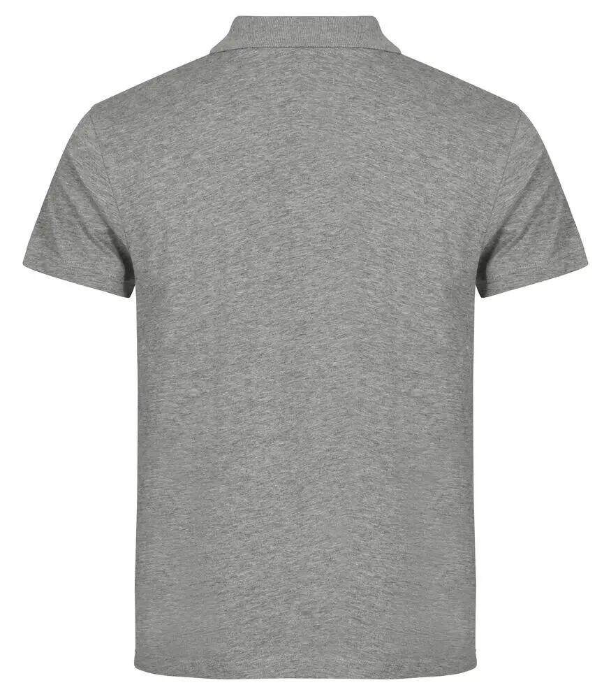 clique Polo Single Jersey em algodão – Grey Melange 2/4