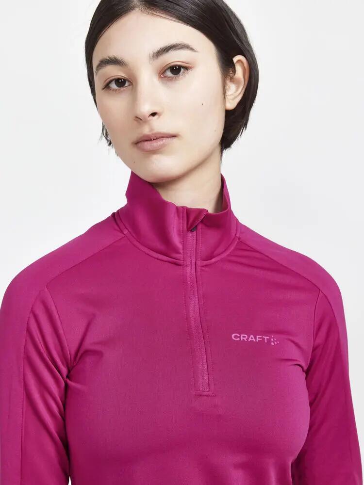 craft Gain Midlayer W — midlayer met halve rits, licht geborsteld binnenzijde 4/5