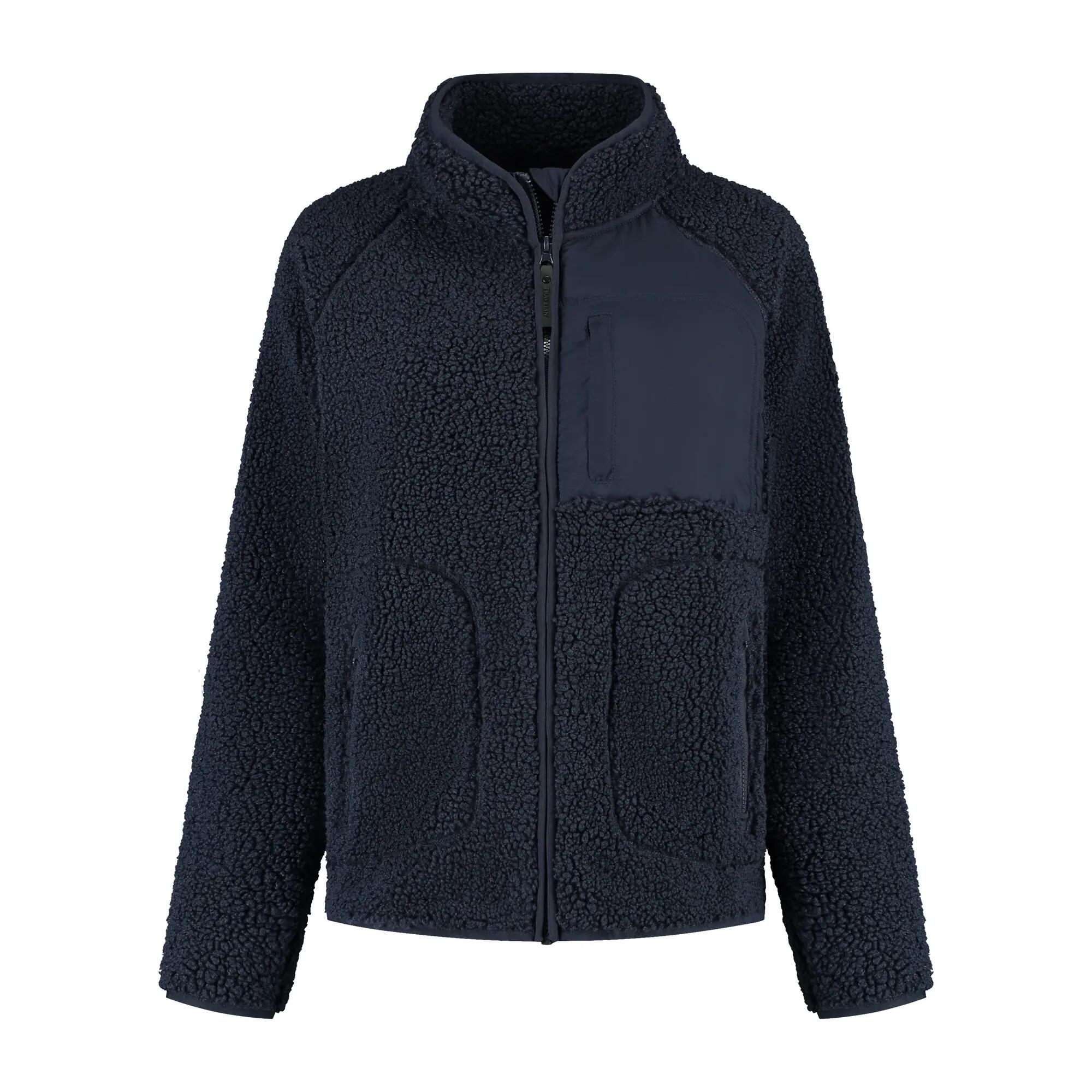 Odile Femme - Gilet outdoor - Teddy - Bleu marine 4/5