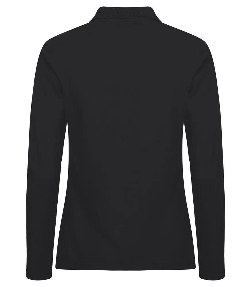 clique Manhattan L/S Donna Polo Maniche Lunghe – Nero, Taglia XL 2/4