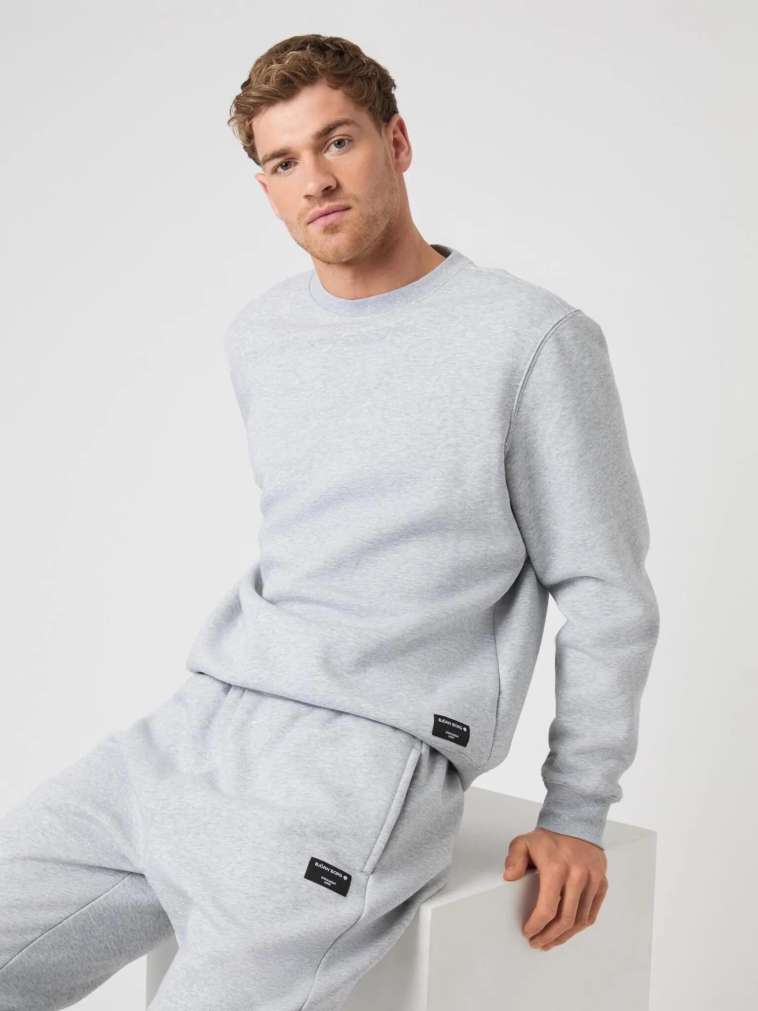 bjorn_borg CENTRE SWEATSHIRT homem LIGHT GREY MELANGE 5/5
