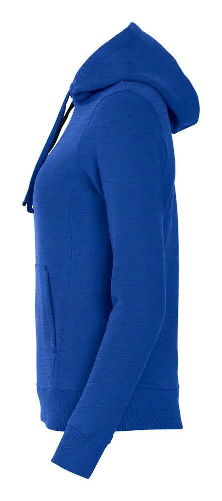 clique Classic Hoody Women – sweat com capuz blue melange 3/4