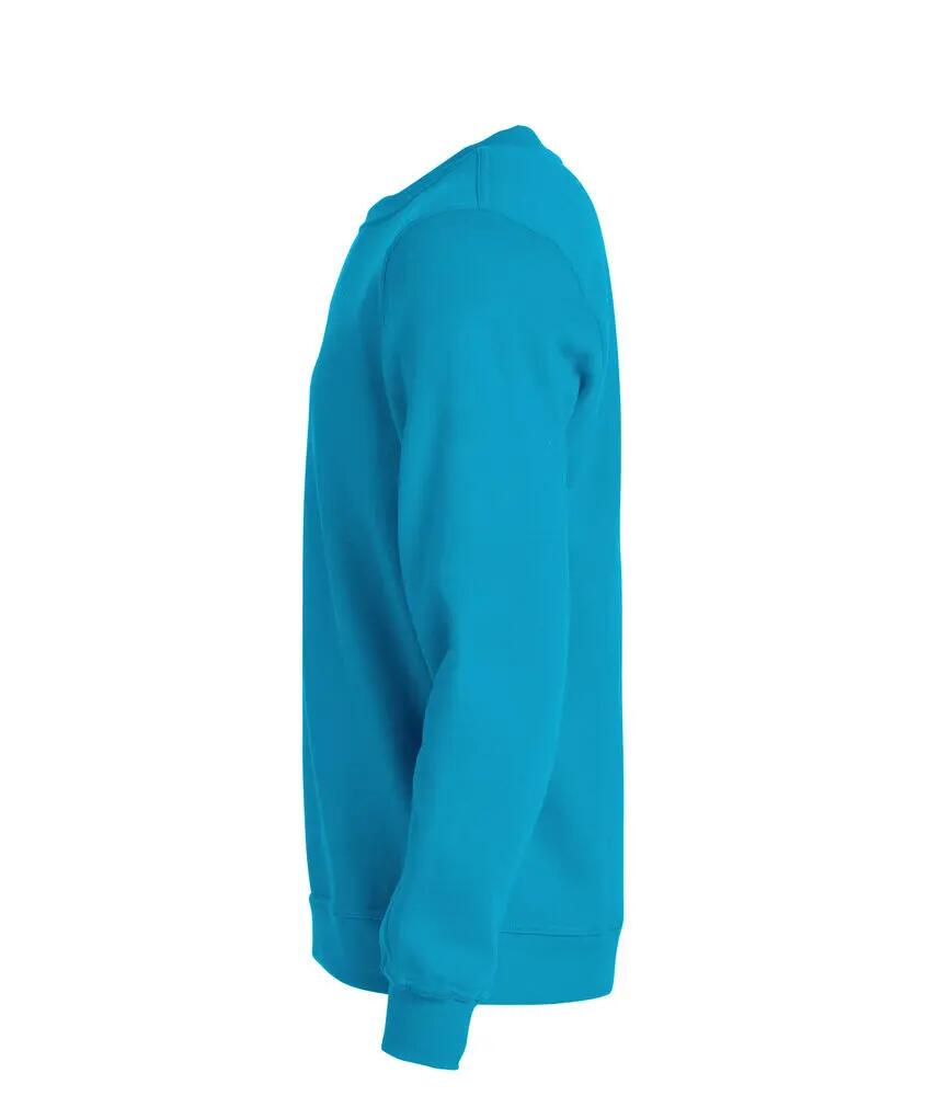 clique Basic Roundneck felpa unisex in tessuto stabilizzato 3/4
