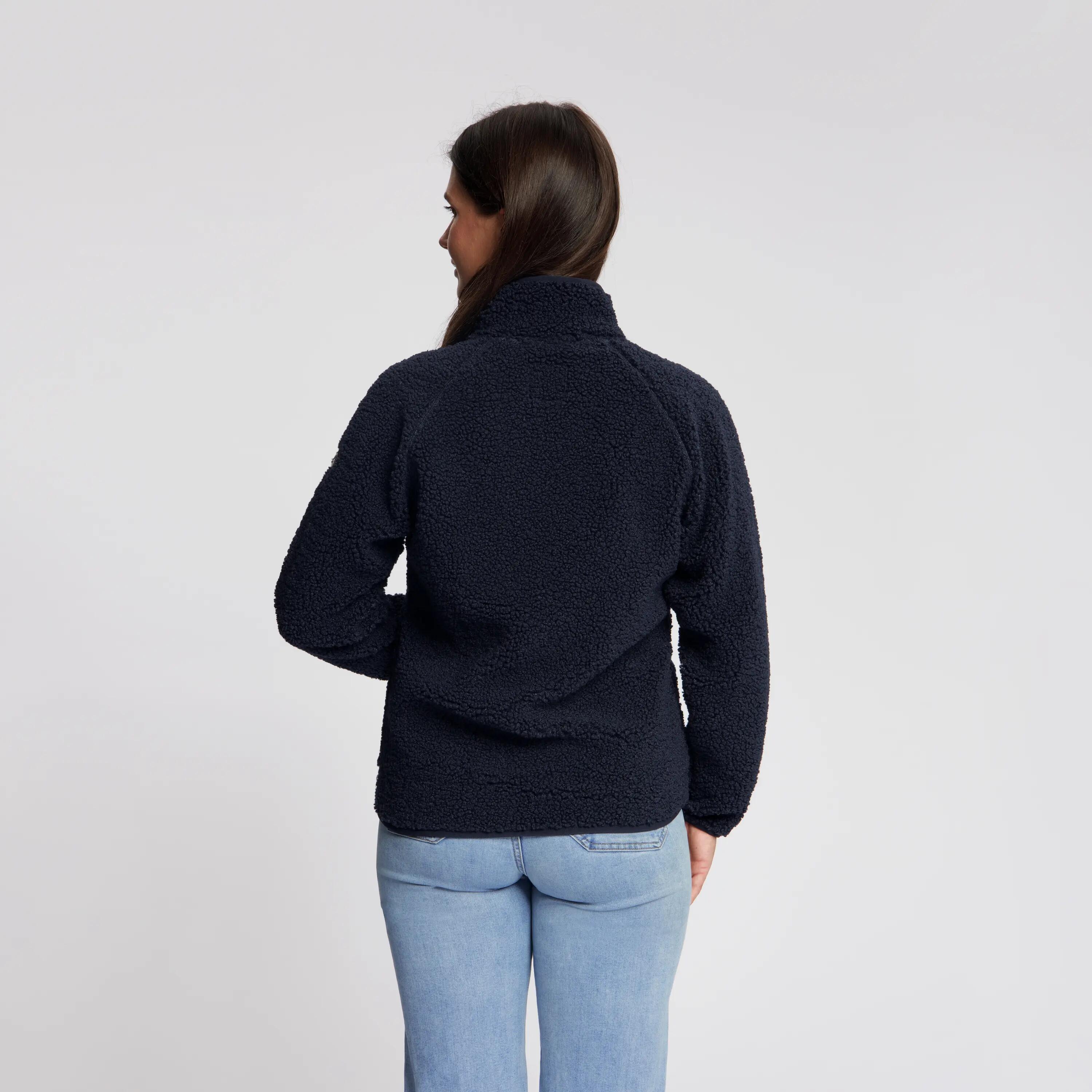Odile Femme - Gilet outdoor - Teddy - Bleu marine 3/5