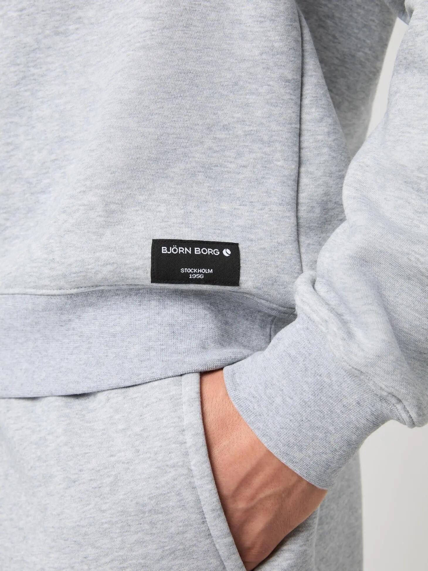 bjorn_borg CENTRE SWEATSHIRT homem LIGHT GREY MELANGE 4/5