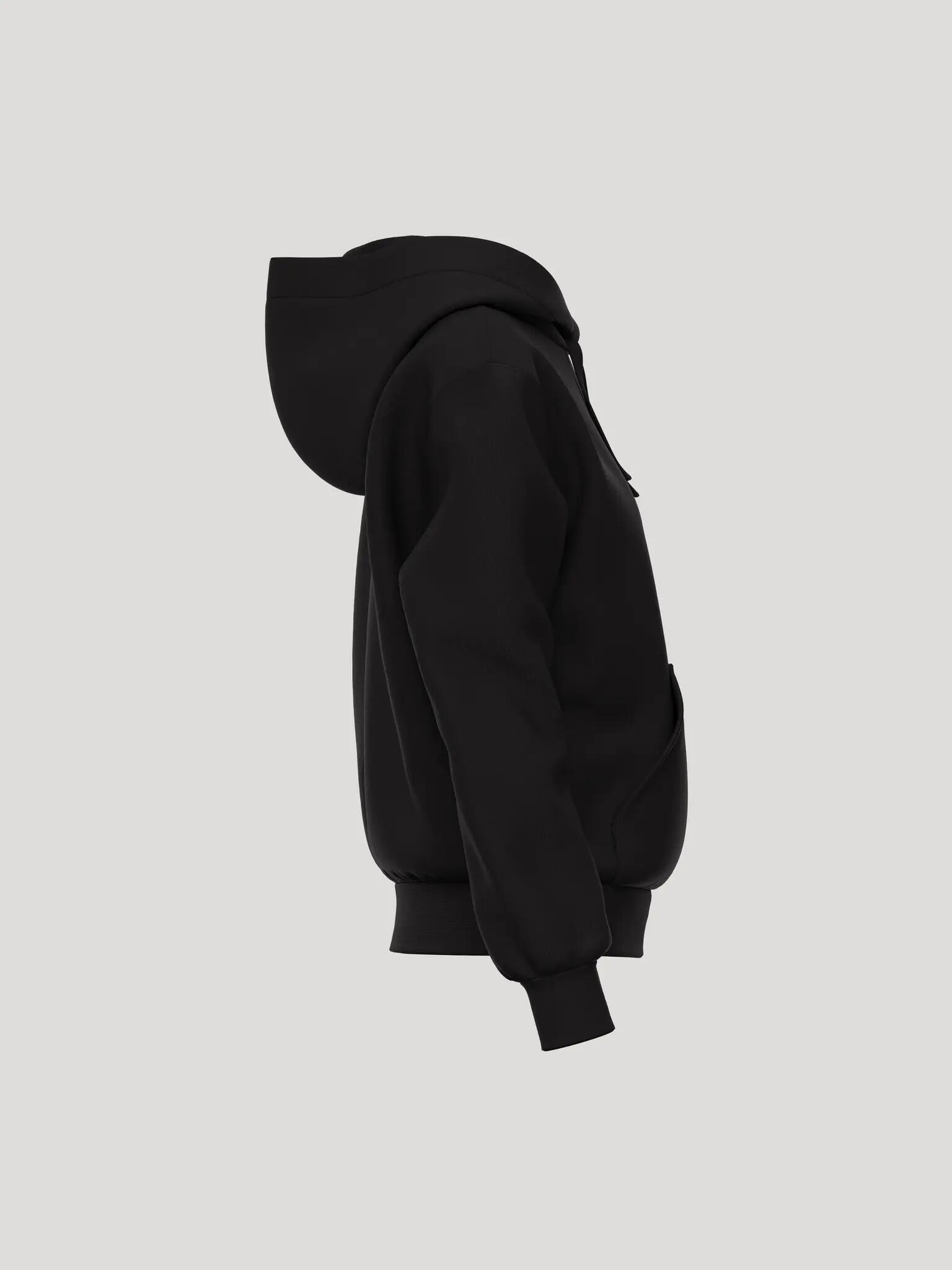 bjorn_borg BORG ESSENTIAL 1 HOODIE em poliéster reciclado - BLACK BEAUTY 4/4