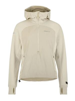 Craft subz light hood sweater w hoodie met geïsoleerde voorkant – plaster