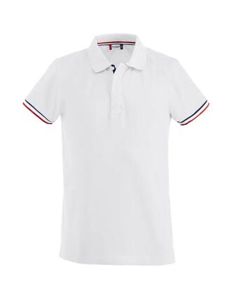 clique polo Newton en coton peigné 100% – blanc, 3XL