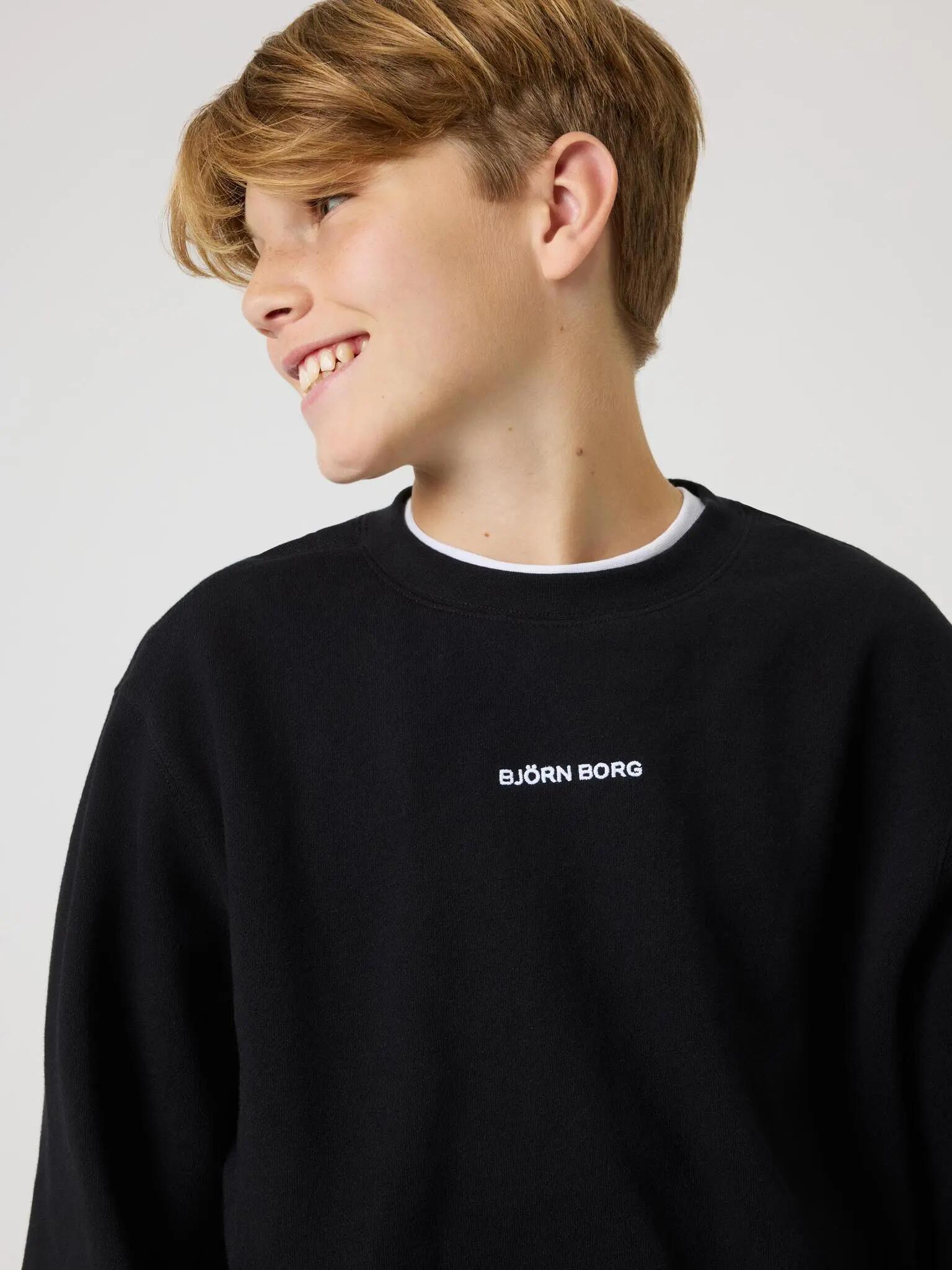 bjorn_borg BORG CLASSIC SWEATSHIRT JUNIOR — BLACK BEAUTY 4/4