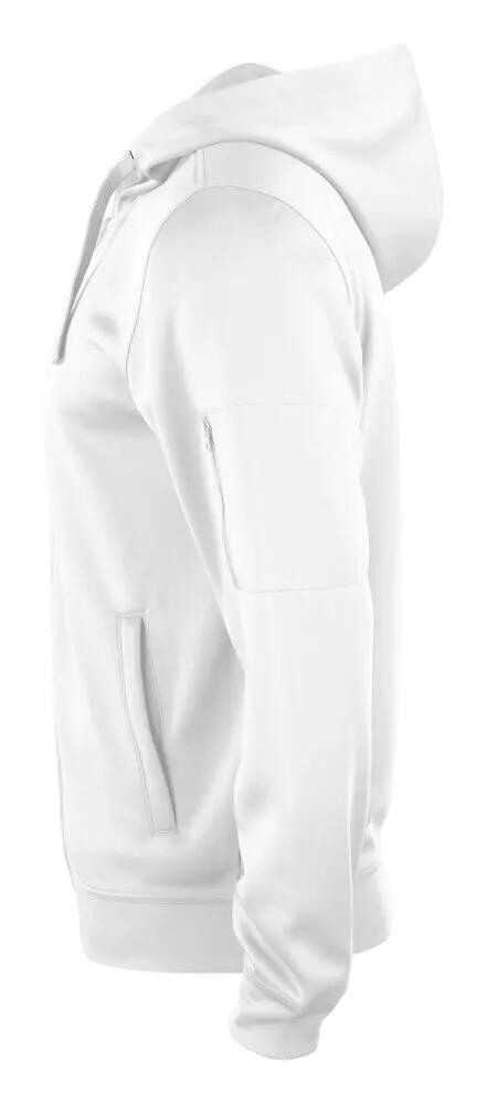 clique Basic Active Hoody Full Zip Weiß aus Polyester 3/4