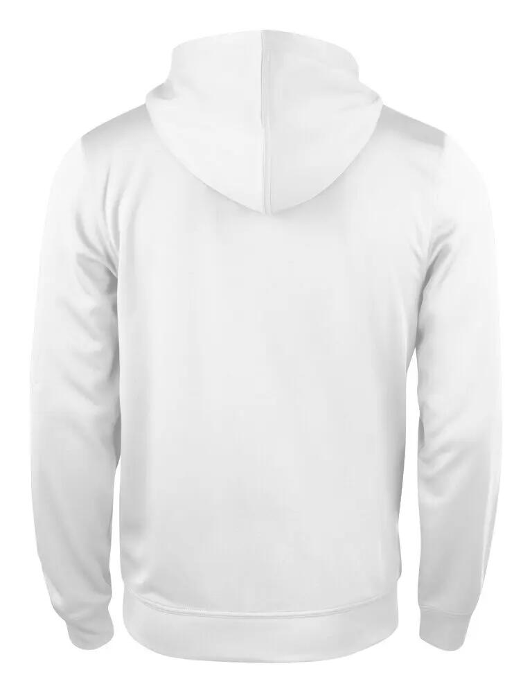 clique Basic Active Hoody Full Zip Weiß aus Polyester 2/4