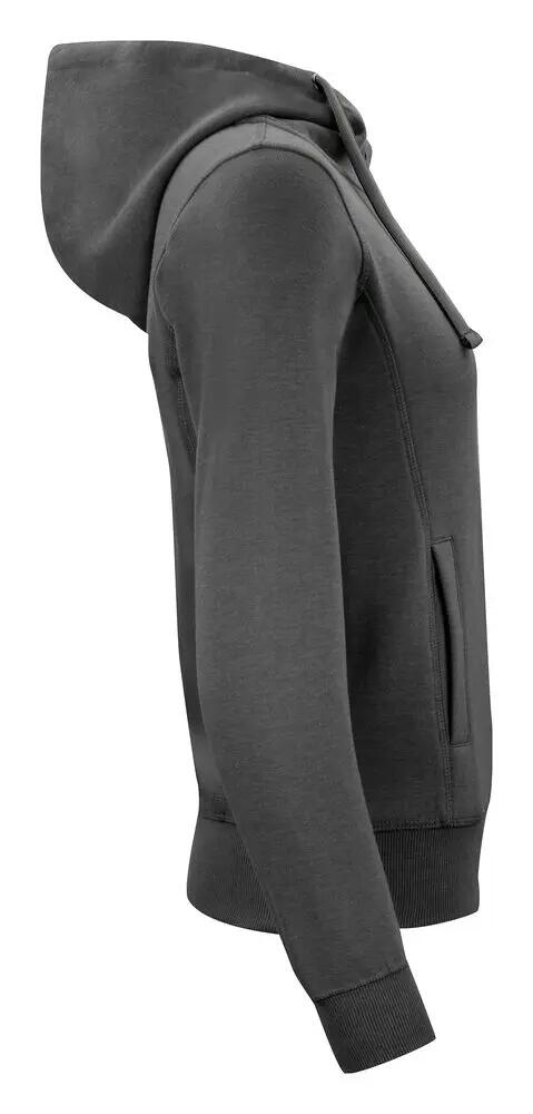 clique Classic Hoody Full Zip Women – Kapuzenjacke anthrazit melange 4/4