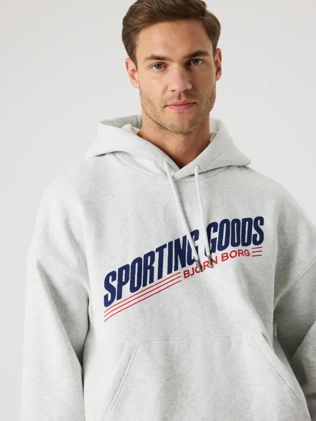bjorn_borg BORG OVERSIZED HOODIE – ULTRA LIGHT GREY MELANGE 4/5