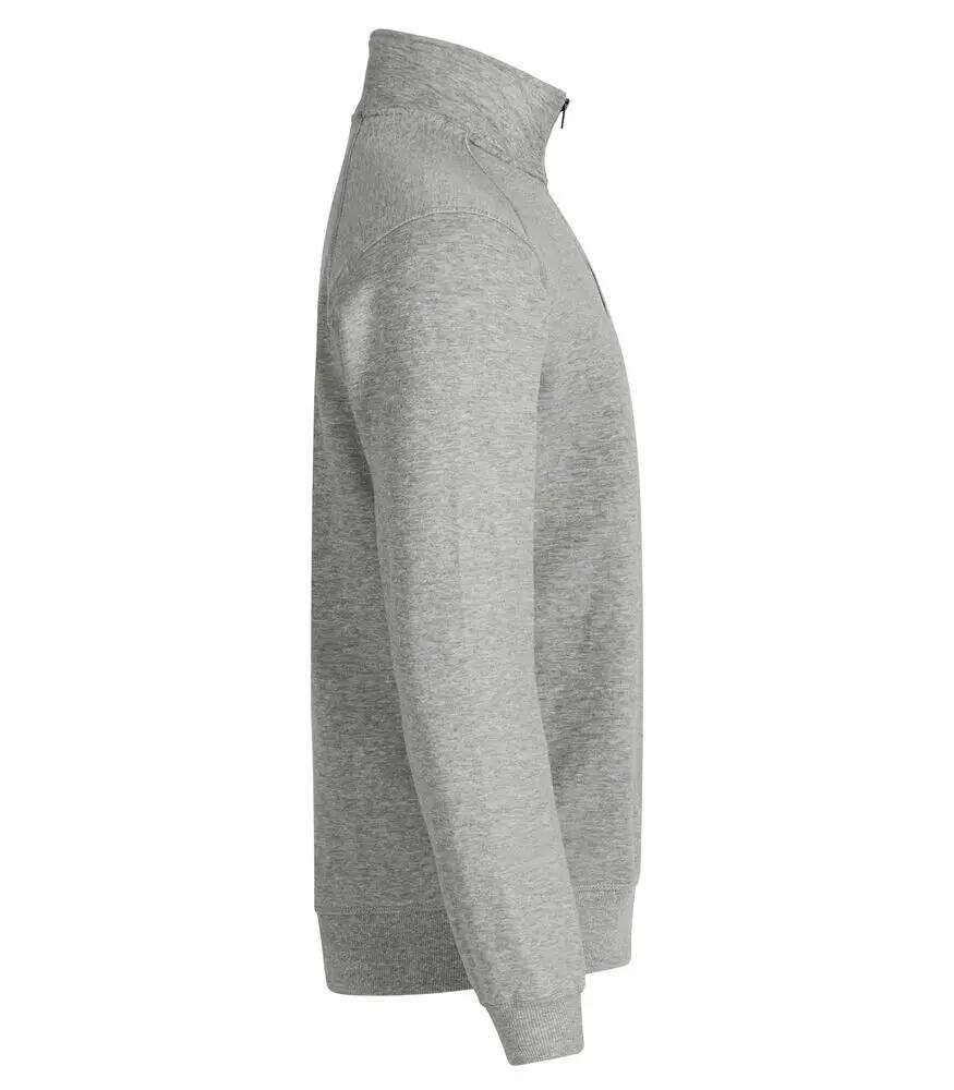 clique Classic Half Zip sweater halve rits grijs gemêleerd 4/4