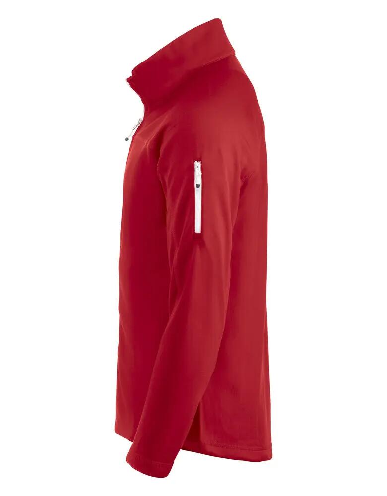 clique Ducan Giacca con zip unisex, interno spazzolato, rossa 4/4