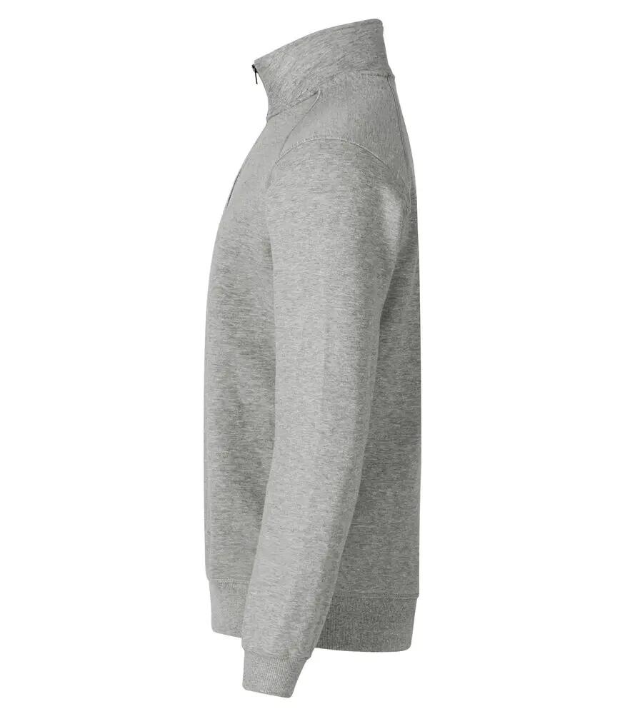 clique Classic Half Zip sweater halve rits grijs gemêleerd 3/4