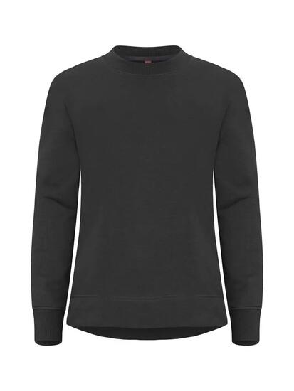 clique Miami PRO Roundneck Women – Felpa nera in cotone e poliestere riciclato