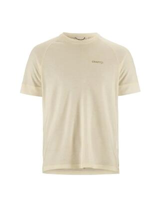craft T-shirt Wool SS Tee M en jersey chaud 80% polyester recyclé/20% laine –