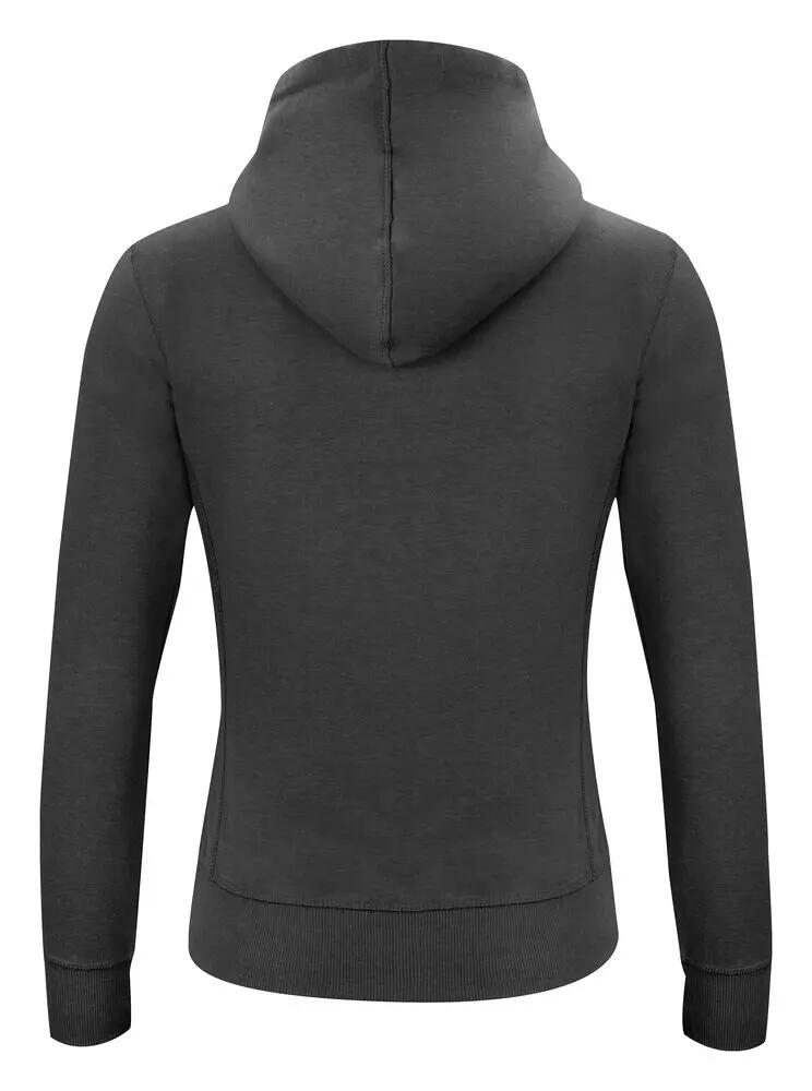 clique Classic Hoody Full Zip Women – Kapuzenjacke anthrazit melange 2/4