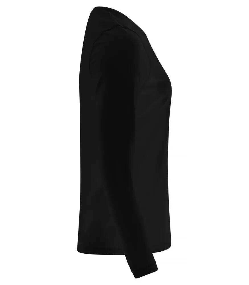 clique Basic Active-T L/S Women – Camiseta manga larga en polyester spun dyed 4/4