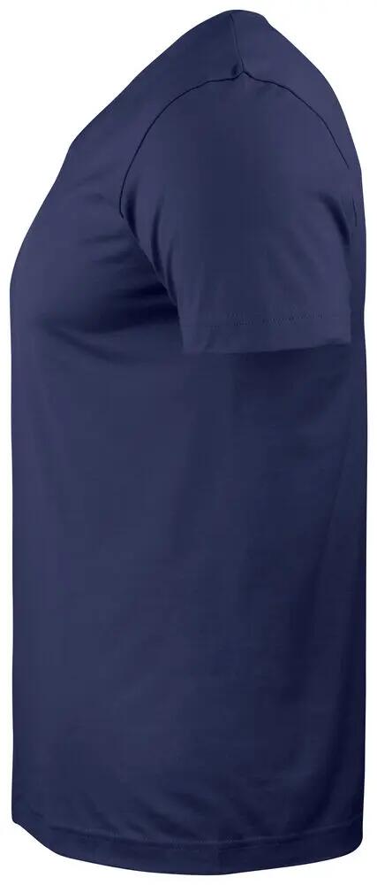 clique Basic-T V-neck camiseta cuello en V, algodón 100%, corte ajustado, dark 3/4