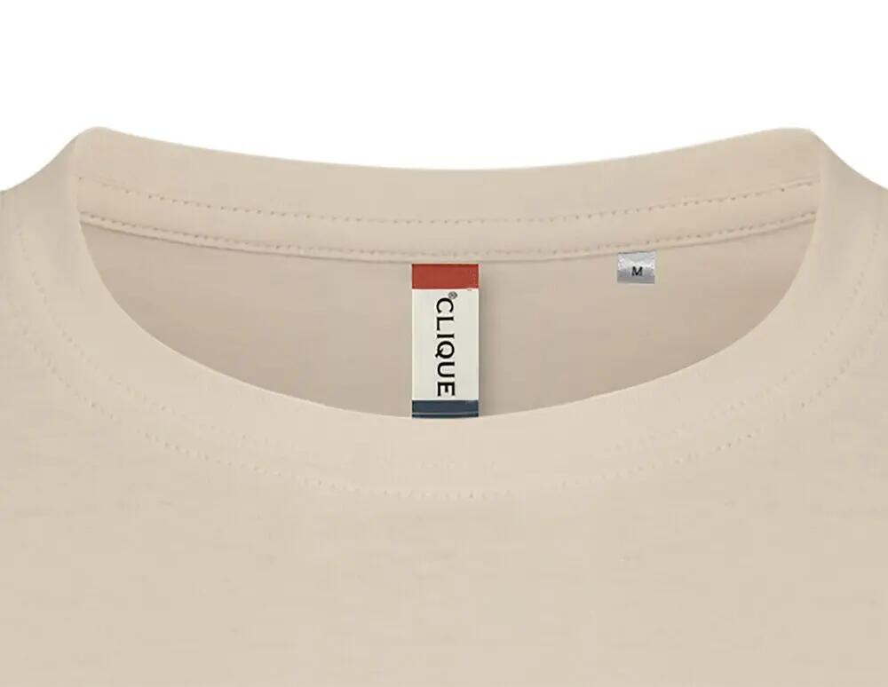 clique Basic-T T-shirt homem corte ajustado - 100% algodão (light khaki) 5/5