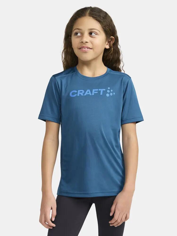 craft Rush SS Tee Jr T-shirt juvenil leve em poliéster 4/5