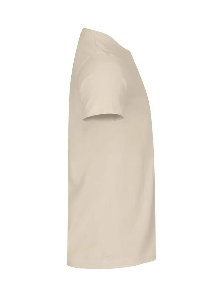 clique Basic-T T-shirt homem corte ajustado - 100% algodão (light khaki) 4/5