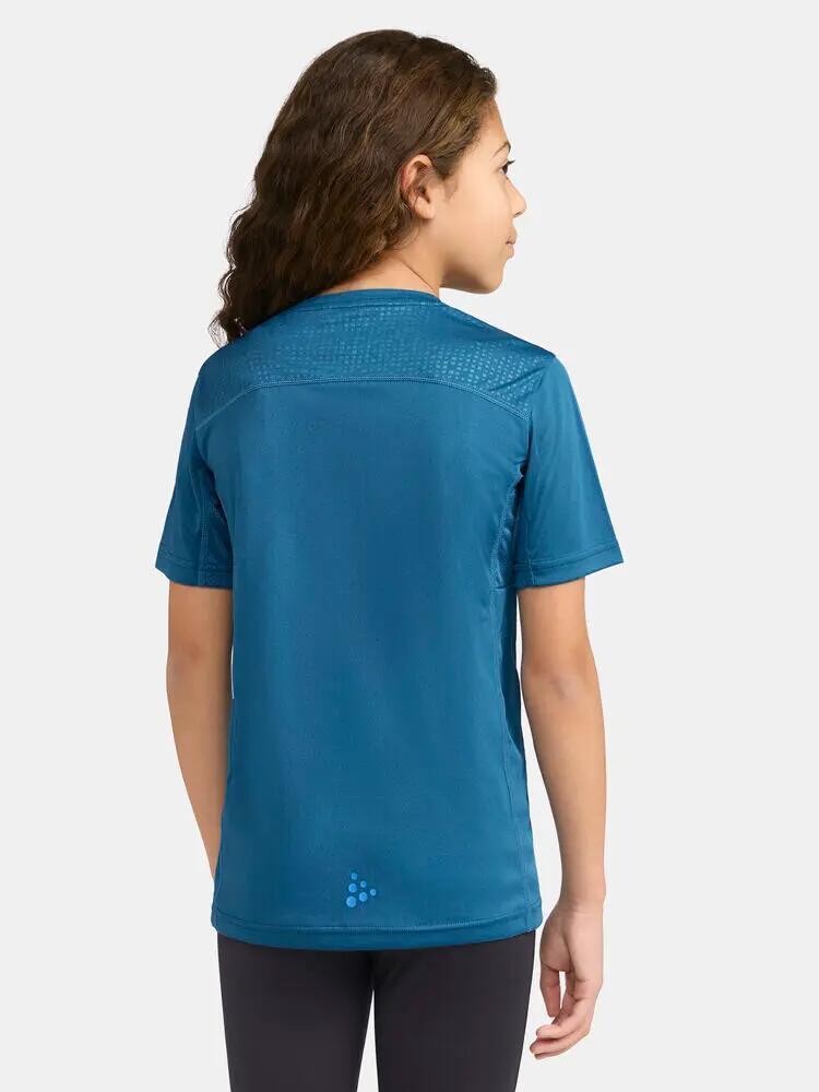 craft Rush SS Tee Jr T-shirt juvenil leve em poliéster 3/5