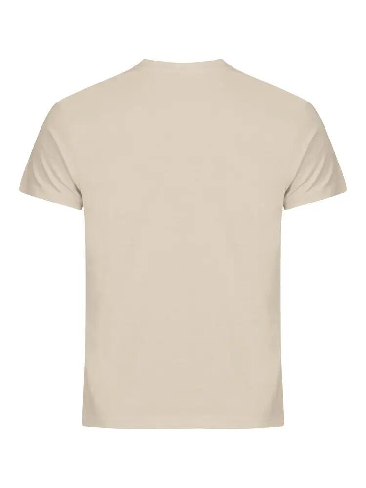 clique Basic-T T-shirt homem corte ajustado - 100% algodão (light khaki) 2/5