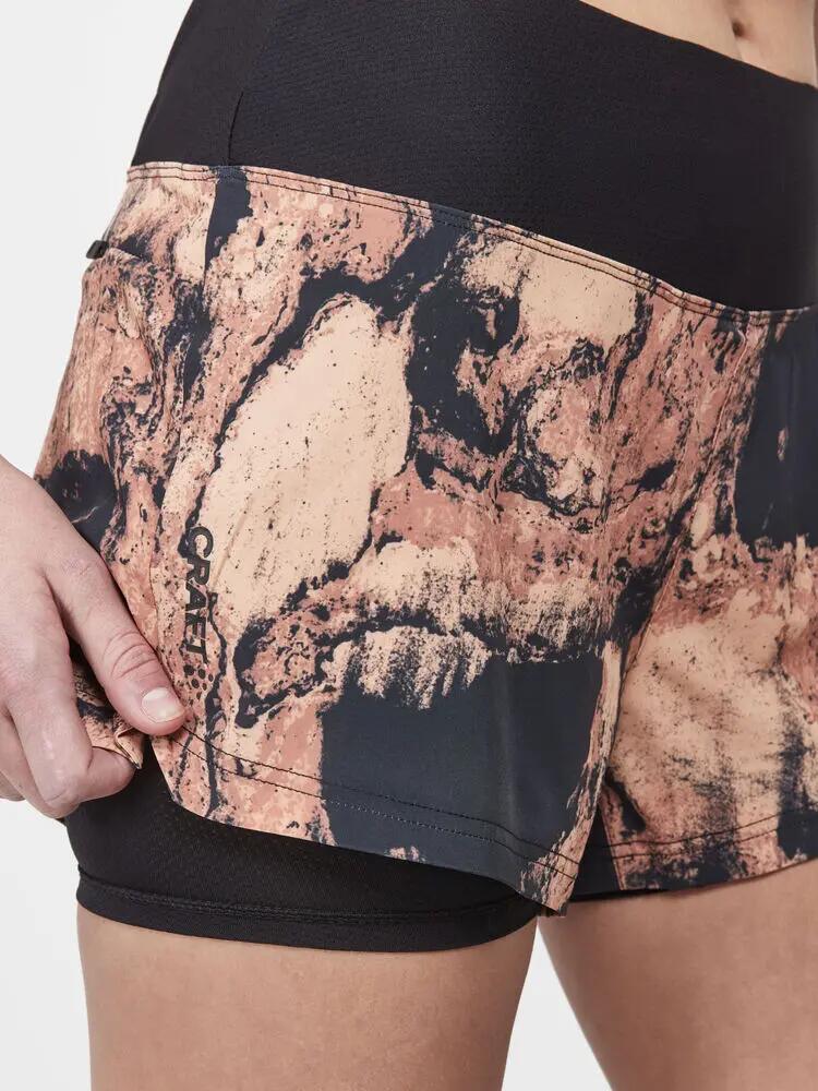craft ADV Essence Short 2-in-1 Donna – Tessuto elasticizzato riciclato 5/6