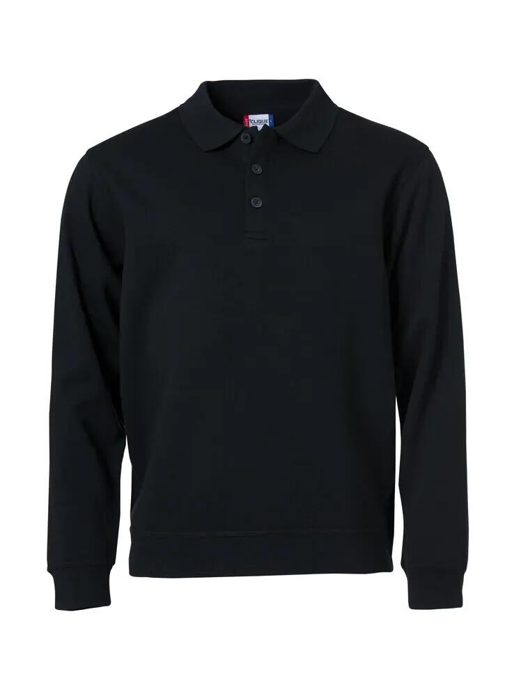 clique Basic Polo Sweater – polokraag, anti-pilling stof 1/4