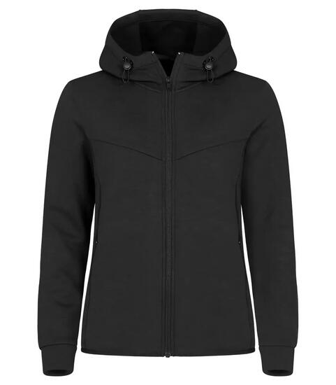 clique Hayden Women – Veste à capuche noire en tissu air-layer
