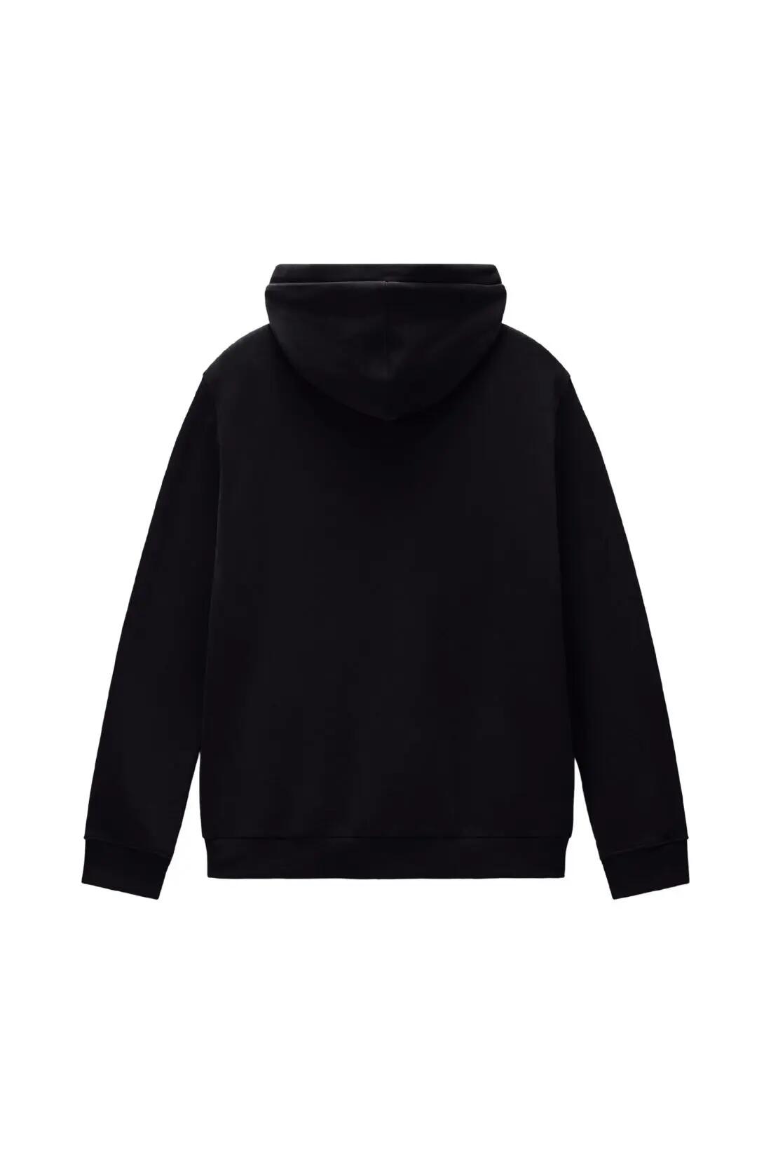 Sudadera - Hombre - Relaxed, capucha, bolsillo con cremallera - Burgee - Negro 2/2