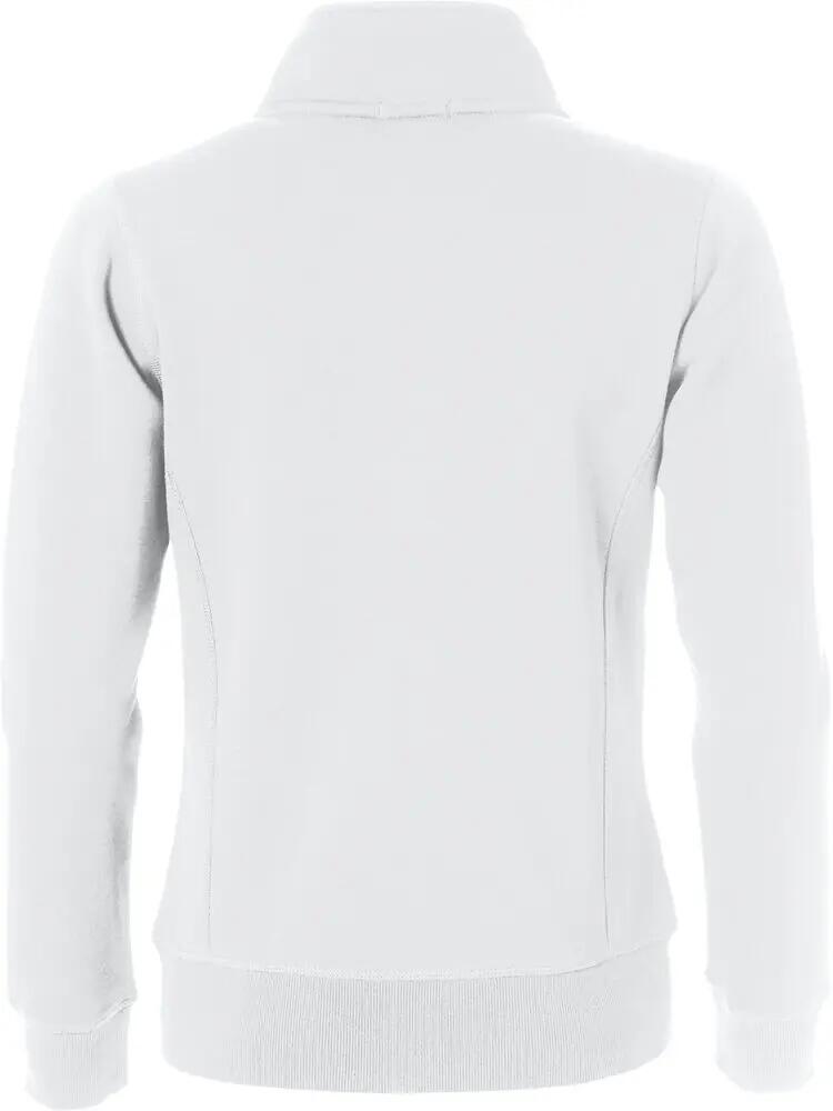 clique Classic Cardigan Women – cardigan sweat com bolsos com fecho, branco 2/4