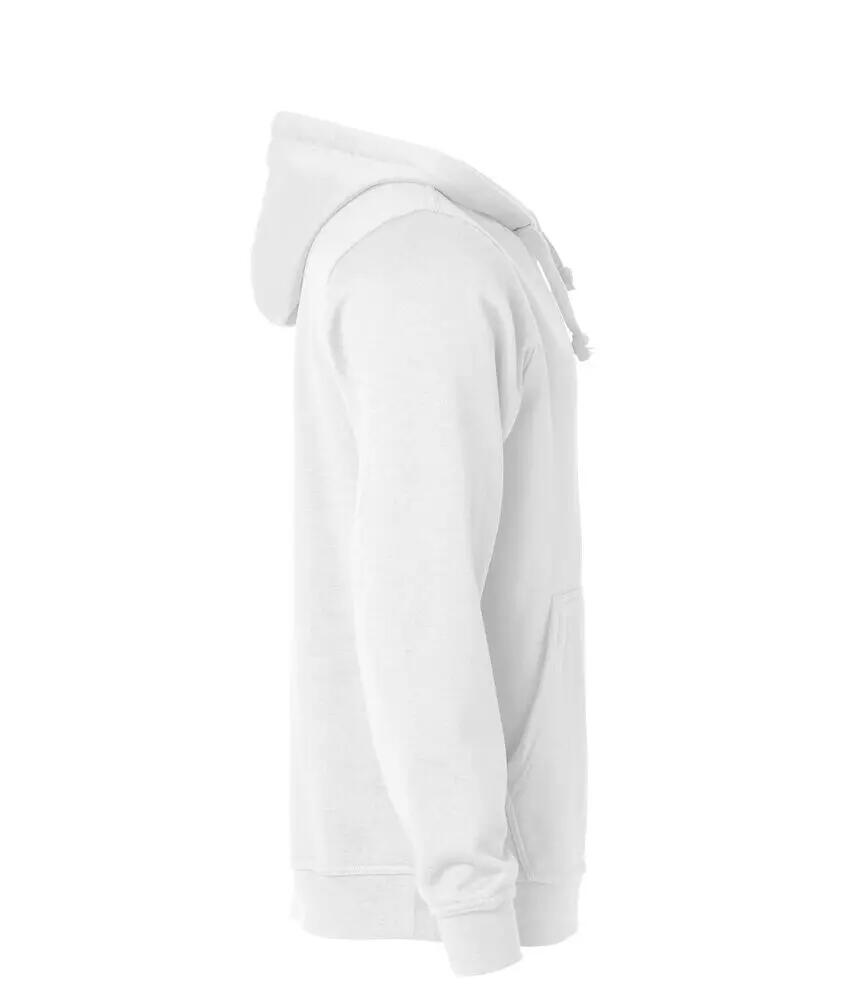 clique Basic Hoody Unisex Kapuzenpullover weiß, pflegeleichtes Material 4/4