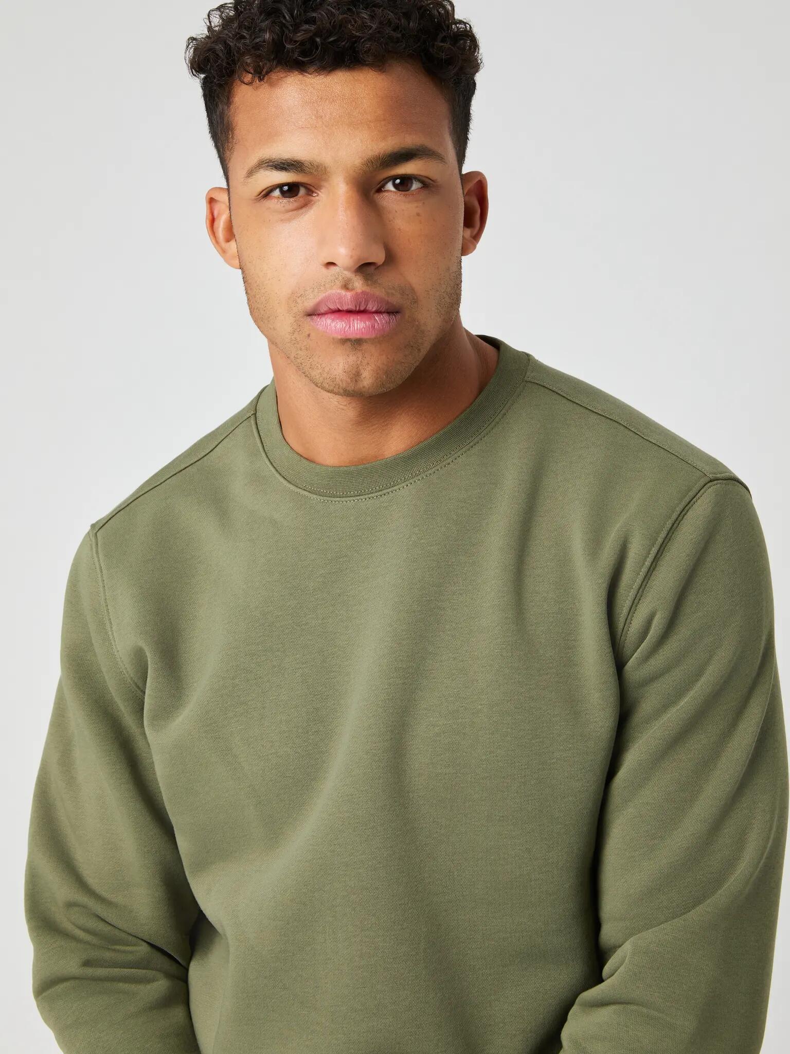 bjorn_borg CENTRE SWEATSHIRT homem - DUSTY OLIVE 4/4