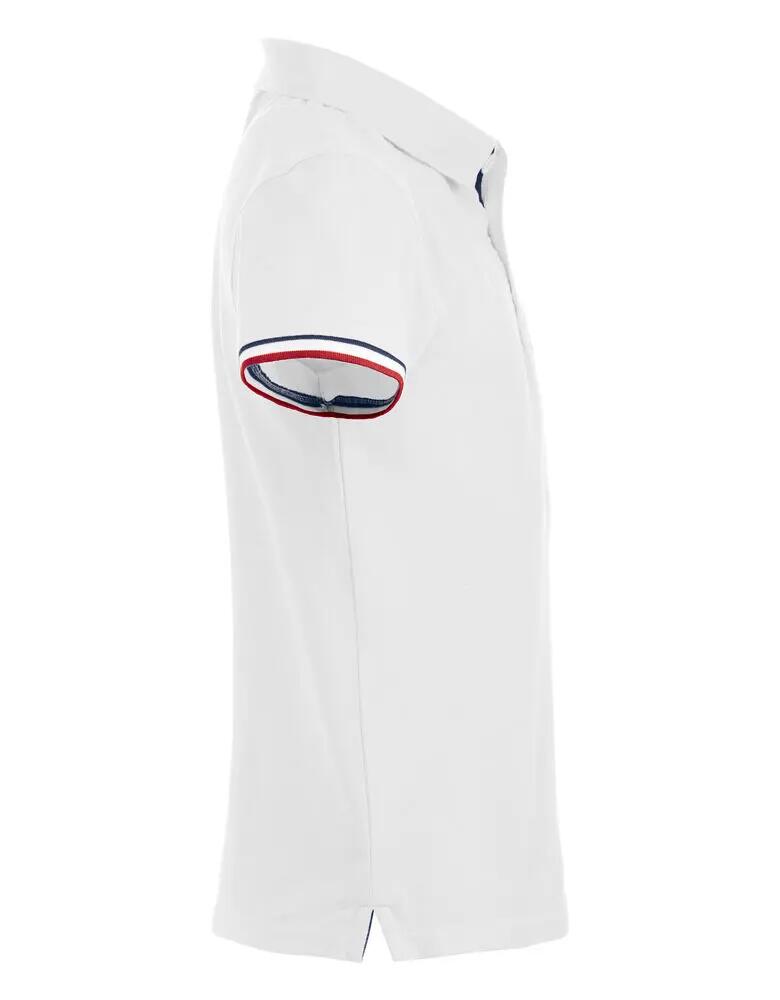 clique Polo uomo Newton 100% cotone pettinato bianco 4/4